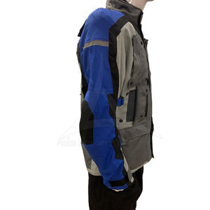Men's ALDEN INTERNATIONAL Cardura Jacket Stand Collar Plus Size Breathable Winter Outdoor Use Leather Full Sleeve Motorbike Team - Product Image 4