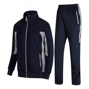 ชุดวอร์มวิ่งลำลองผ้าคอตตอนโพลีเอสเตอร์สำหรับผู้ชายชุดวอร์มโลโก้ด้านหน้าพิมพ์ลายสีดำระบายอากาศได้ไซส์ใหญ่พิเศษ - Product Image 1