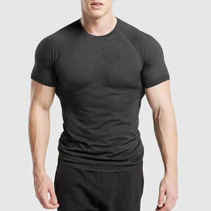 Camiseta de entrenamiento de gimnasio de manga corta de compresión superior para corredores atléticos de calidad superior para hombres - Product Image 1