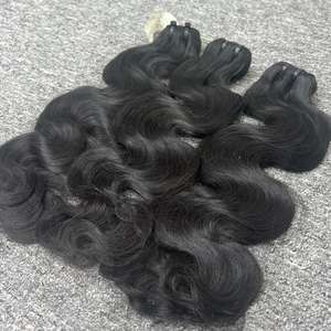 100% cabello humano vietnamita crudo cuerpo onda trama cabello un donante suministro - Product Image 3