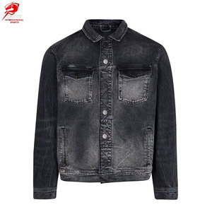 Vestes en jean classiques pour hommes, coupe structurée, vêtements de mode urbaine décontractée pour la collection de style streetwear moderne - Product Image 1