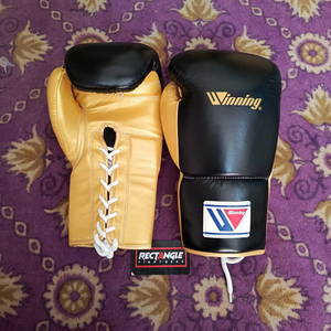 Gants de boxe à lacets de haute qualité Nouveau design Gants de compétition gagnants Logo personnalisé Gants à lacets gagnants - Product Image 6