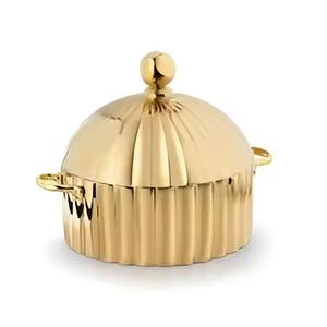 Hot Selling New Design Metal Hot <b>Pot</b> With Silver Knob Finest Quality Color & Size Serving Casseroles - Product Image 6