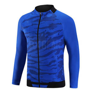 Chándal de sublimación para hombre de estilo callejero con chaqueta con cremallera y joggers delgados, perfecto para ropa informal y salidas de fin de semana - Product Image 2