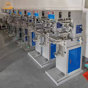 Machine d'impression automatique de <span class=keywords><strong>tampon</strong></span> de casque dur/tasse/crayon simple 1 couleur petite machine d'impression de <span class=keywords><strong>tampon</strong></span> ronde à vendre - Product Image 2