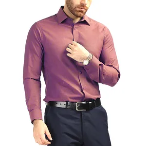बिक्री के लिए सबसे अधिक बिकने वाली नई फैशनेबल स्लिम फिट पुरुषों की शर्ट उच्च गुणवत्ता वाले थोक मूल्य लंबी आस्तीन वाली ड्रेस शर्ट OEM