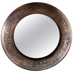 Cadre de miroir en cuivre de luxe et artisanat de qualité supérieure pour une utilisation à domicile, à l'hôtel, dans le salon, disponible à bas prix chez Rana Overseas Inc - Product Image 2