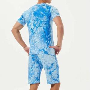 Vente en gros, nouveauté personnalisée, ensemble short pour homme de la collection d'été, ensemble double pour homme, ensemble short et short tie dye - Product Image 5