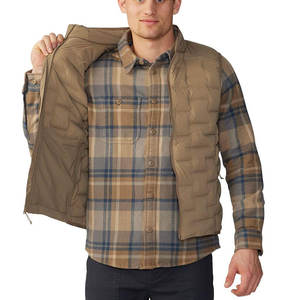 <b>Men's</b> High Quality Waterproof Puffer <b>Vest</b> <b>Slim</b> Fit with Fur Decoration New Arrival Full Zipper Private Label Winter Coat - Product Image 4