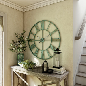 Grande Horloge Murale Chiffres Métalliques Horloges Murales Décoration de la Maison Tenture Murale Artisanat Salon Accessoires de Décoration de la Maison - Product Image 4