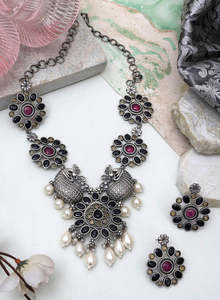 Conjunto de collar oxidado Manisha de alta calidad más vendido del proveedor indio directo - Product Image 3