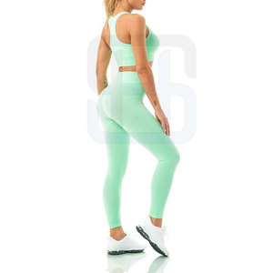 Ensemble de yoga pour femmes de haute qualité, nouveau style 2024 - Spandex/Polyester, séchage rapide, respirant, léger, logo et taille personnalisables - Product Image 5