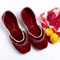 Dernier modèle de chaussures Khussa Jutti traditionnelles en cuir massif, fabriquées au Pakistan, faites à la main, ethniques, de haute qualité, pour filles, authentiques, pour l'hiver