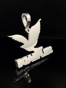 Pendentif de luxe en alliage plaqué or de qualité supérieure, diamant Hip Hop, clarté VVS, le patrimoine de la glace ILHC022, cadeau de fête pour homme - Product Image 4