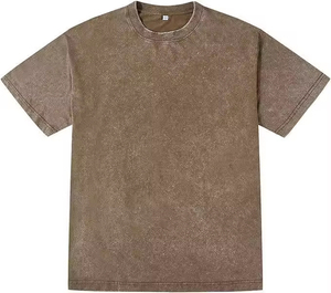 Camiseta Unisex de Alta Calidad con Lavado Ácido y Tie-Dye, Estilo Casual, Holgada, de Manga Corta - Product Image 4