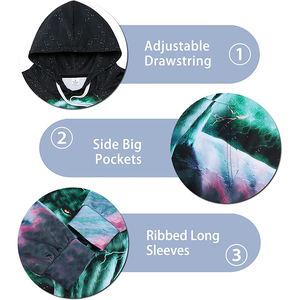 เสื้อฮู้ดสวมหัวผ้าฝ้าย100% ของผู้ชายขายดีมีฮู้ดสีทึบพิมพ์โลโก้แบบซับลิเมชันสำหรับฤดูใบไม้ผลิ - Product Image 4