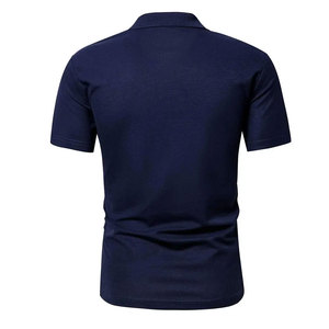 T-shirt d'été pour homme de haute qualité, respirant, en jersey de coton et bambou, manches courtes, motif uni brodé, grandes tailles - Product Image 2