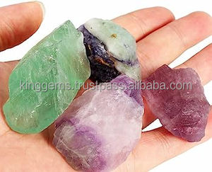 Pierre brute de fluorite naturelle la plus vendue en gros, pierre précieuse brute pour la guérison Reiki, la décoration intérieure et la méditation - Product Image 2