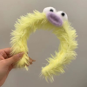 HB016E nouveau automne mignon en peluche bandeau coloré drôle Spa bandeau Logo personnalisé mignon à longues oreilles chien bandeau facial pour les filles - Product Image 4