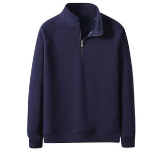 Custom Men's Heavy Weight Cotton Quarter Zip Hoodie Oversize Drop Shoulder Thermal Zipper Functional Winter Thermal Hoodies - Product Image 5