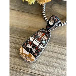 Pendentif galaxie double face Clayton Tom, multi-pierres et breloques fines en argent sterling - Product Image 3