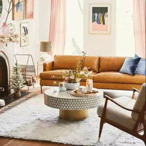 Taburete con incrustaciones de hueso hecho a mano ecológico indio artesanal decoración hecha a mano Ángel logotipo personalizado precio bajo - Product Image 1