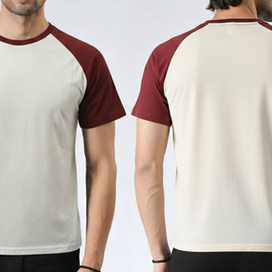 เสื้อยืดแขนสั้นผู้ชายทรงเข้ารูป รุ่นใหม่ล่าสุด แฟชั่นฤดูร้อน แบรนด์ OEM แขนเสื้อแบบ Reglan ผลิตจากผ้าฝ้าย 100% - Product Image 3
