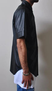 Chemise en cuir véritable pour homme de haute qualité, en daim, manches longues, style vintage, décontractée, boutonnée, dernier design, vente chaude - Product Image 3