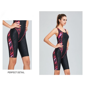 ชุดว่ายน้ำแขนยาว1ชิ้นสำหรับผู้หญิงชุดว่ายน้ำบิกีนี่ทำจากผ้าสแปนเด็กซ์/ ไนลอนลายสัตว์หลากสี - Product Image 3