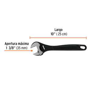 Chiave 6 regolabile (parrocchetto) 10 'professionale azzurrata, esperto - Product Image 4
