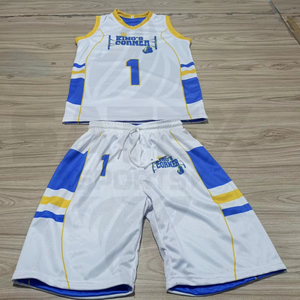 Concevez votre propre uniforme de basket-ball grande taille 100% polyester de haute qualité Ensemble réversible avec des caractéristiques respirantes à séchage rapide - Product Image 1