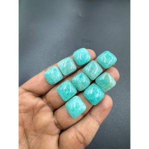 Piedra preciosa suelta de amazonita de calidad garantizada, corte de cabujón de forma ovalada, fabricación de joyas verdes, usos, piedra preciosa de amazonita Natural a la venta - Product Image 1