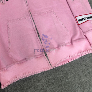 Perfect Cutting Sport Edition Winter 100% Cotton Zipper Hoodie Custom Printed Factory Made Precio barato Unisex Hoodies - Product Image 4