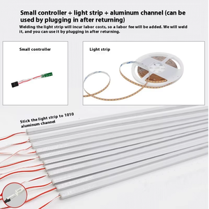 24V thông minh <span class=keywords><strong>LED</strong></span> cầu thang cảm biến ánh sáng Kit màu đen không thấm nước nhôm cơ thể ngoài trời có thể điều chỉnh độ sáng khách sạn biệt thự ip33 đánh giá - Product Image 2