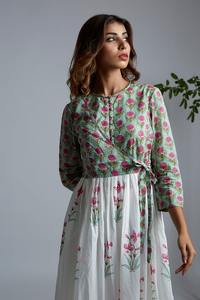 ชุดเดรสกางเกง kurta สไตล์ลิลลี่สีม่วงแดงแฟชั่นอินเดียชุดเดรสสำหรับผู้หญิง - Product Image 4