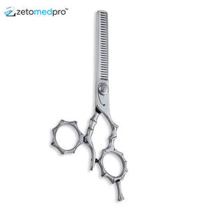 Ciseaux à effiler les cheveux professionnels en acier inoxydable pour barbier (arc-en-ciel) - Product Image 3