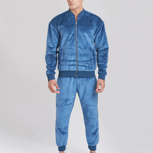 Conjunto de Sudadera y Pantalones Deportivos para Hombre, Nuevo Modelo 2024, Color Sólido, 100% Algodón, Felpa Gruesa, Transpirable, de Secado Rápido, para Invierno - Product Image 1