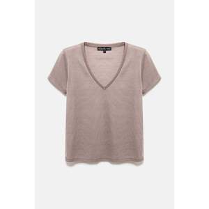 Camiseta Básica Brillante con Cuello en V, Corte Ajustado, Tallas XS-XL, Deportiva, Casual, Transpirable, de Algodón y Elastano, con Estampado de Animales Animados para Verano - Product Image 6