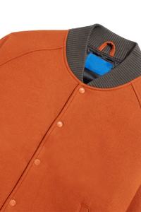 Chaquetas de lana para hombre con letras bordadas personalizadas al por mayor, chaqueta de béisbol universitaria de poliéster transpirable para hombre - Product Image 5