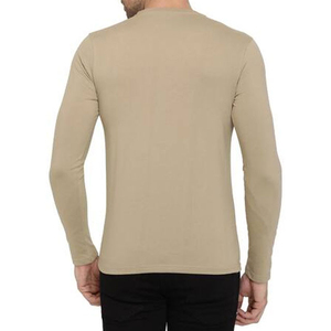 เสื้อยืดผู้ชายทรงปกติ คอวี แขนยาว ผ้าเจอร์ซีย์ สำหรับโยคะ วิ่ง ออกกำลังกาย ระบายอากาศได้ดี ไม่ยับ แห้งเร็ว - Product Image 2