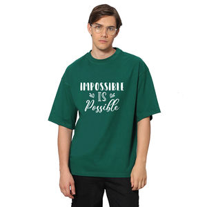 เสื้อยืดโอเวอร์ไซส์สำหรับผู้ชายผ้าคอตตอนพิมพ์โลโก้ได้ตามต้องการ240แกรมสำหรับฤดูร้อน - Product Image 1