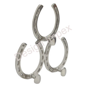 Crochet de manteau de chaussure de cheval crochet décoratif de montage de mur et de porte avec 2 supports crochets muraux en métal de conception de chaussure de cheval autres articles de décoration à la maison - Product Image 6