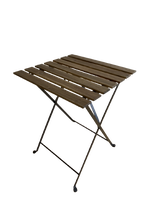 Table en bois avec cadre métallique en bois d'acacia massif de haute qualité respectueux de l'environnement en provenance du Vietnam pour jardin serre