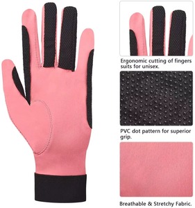 Guantes de equitación ecuestres profesionales Guantes de equitación personalizados Cuero sintético para hombres guante de equitación antideslizante - Product Image 6