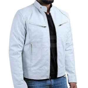 Chaqueta de cuero para hombre personalizada Chaqueta de cuero para hombre de mejor estilo Chaqueta de cuero con logotipo personalizado - Product Image 1