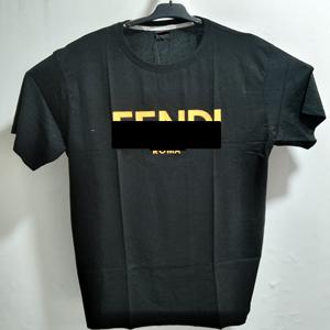 T-shirt élégant et durable à col en O pour homme de qualité supérieure à manches courtes en coton imprimé respirant à séchage rapide - Product Image 6