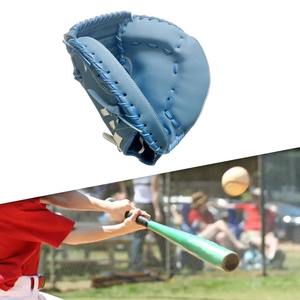 Gant de receveur de baseball en cuir véritable personnalisé Poche profonde Couture durable Gants de mise en jeu de niveau professionnel pour jeunes Saison d'hiver - Product Image 5