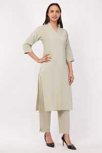 Ethnic India Pakistan Collection Latest Women's Cotton Casual Stretchable Ready Wear Izzu International <b>Kurti</b> Low Price for Sale - Product Image 6