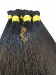 Extensions de cheveux naturels vierges Remy 100%, couleur noire naturelle de haute qualité, non traités, un donneur, cheveux humains vietnamiens - Product Image 4