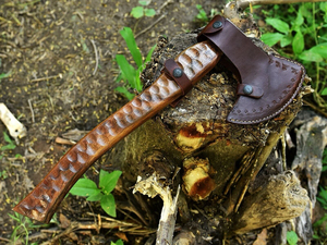Custom Forged Industrial Grade Carbon Steel <b>Axe</b> with Wood Shaft Tomahawk Head <b>Camping</b> <b>Axe</b> Birthday & Anniversary Gift for Him - Product Image 6